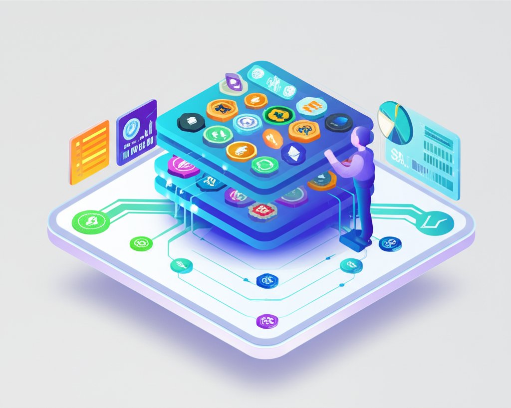 Diversified crypto portfolio with various digital assets.