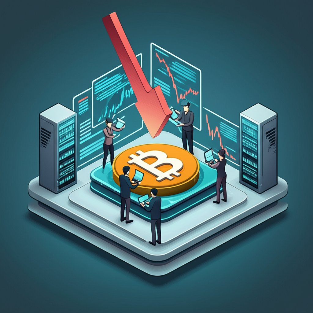 Inverse Crypto ETF chart representing a bearish market investment strategy.