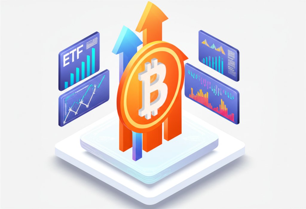 Leverage Bitcoin ETF market trends chart for investment analysis.